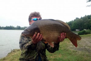 Karpfen, 84 cm, Teich Jaderny